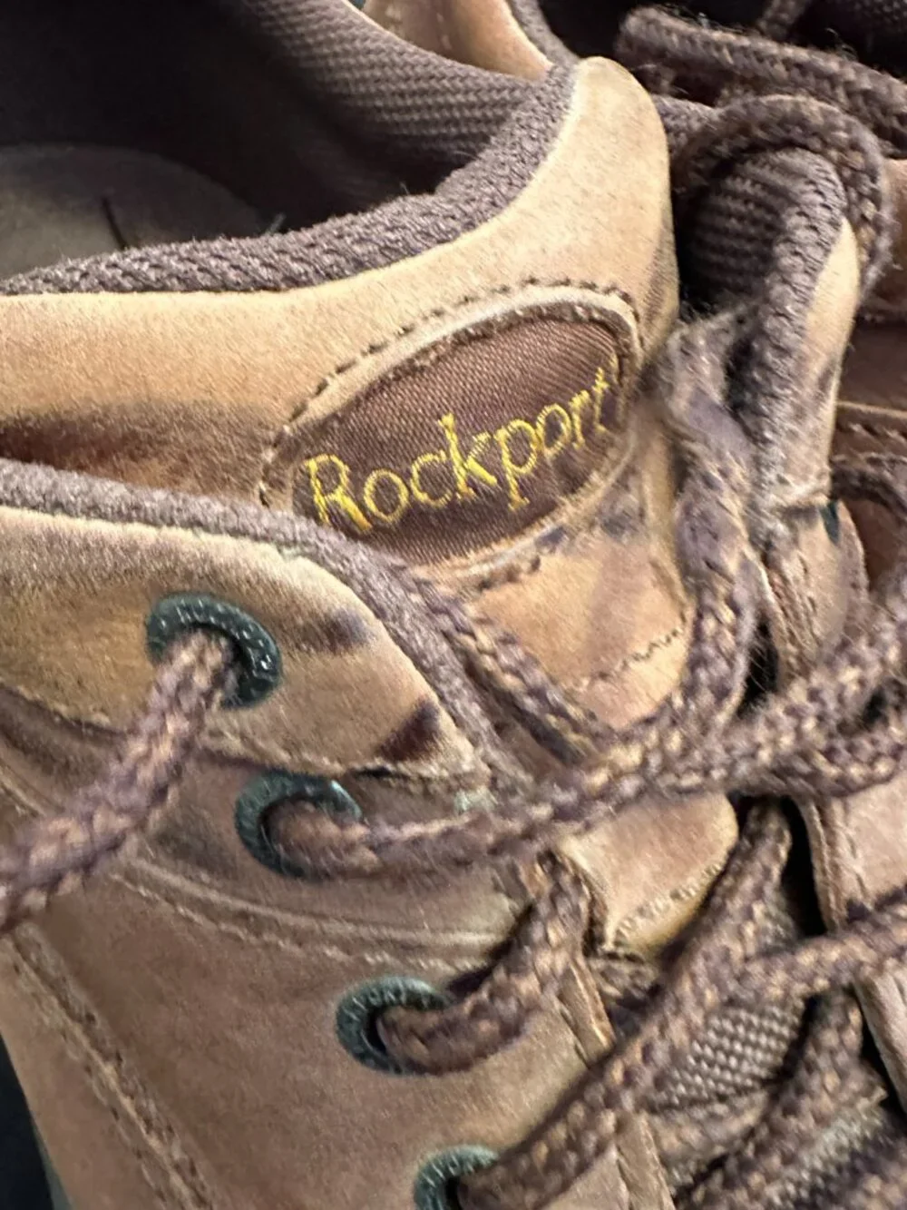 Rockport World Tour Classic Men Size 10 W Brown Leather Walking Shoes Gorpcore
